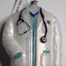 Robert Stanley Christmas Ornament Glass White Doctors Coat New