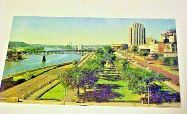 Postcard Kellogg Boulevard St Paul Minnesota Mississippi River Bridge Vintage
