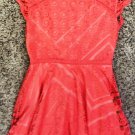 Xhilaration Girls Size 7/8 Melon Party Dress Lace Overlay Cap Sleeve Xhilaration Girls Size 7/8 Melon Party Dress Lace Overlay Cap Sleeve