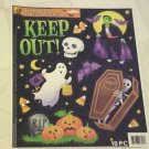 Halloween Static Window Clings Vampire Coffin Ghost Skull New