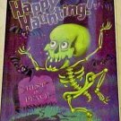Window Clings Halloween Happy Haunting RIP Graveyard Skeleton Dancing on Grave