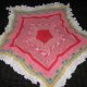 Star Shades of pink thread baby blanket