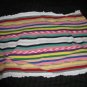 Striped thread baby blanket