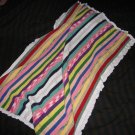 Striped thread baby blanket
