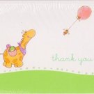 Nursery Parade Party Shower Thank You Cards (8) - Party Supplies