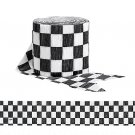 30 ft. Checkered Flag Crepe Paper Party Streamers - NASCAR Race Party Supplies