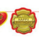 Firefighter Fire Man Party Printed Garland Banner