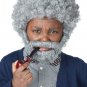Old Man Costume Curly Hair Grandpa Kit - Boys