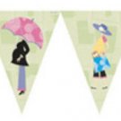 Mod Mom Baby Shower Flag Banner - Party Supplies