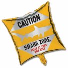 Shark Splash Mylar Balloon - Caution (1)