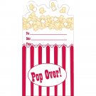 Hollywood Themed Party Invitations - Popcorn