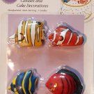 Wilton Tropical Fish Candles - Birthday Party Supplies