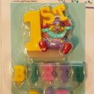 Wilton 1 Birthday Candle w/ 8 Wax Letters - Party Supplies