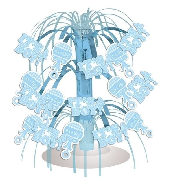 It's a Boy Gingham Cascade Centerpiece