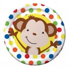 Fun Monkey Dessert Plates (8)