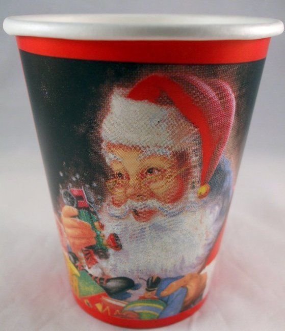 Santa's Workshop 9oz Cups (8) - Party Supplies