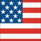 Stars & Stripes Beverage Napkins (30) - Patriotic Party Supplies