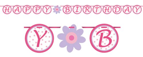 Ballerina TuTu Much Fun Circle Banner - Birthday Party Supplies