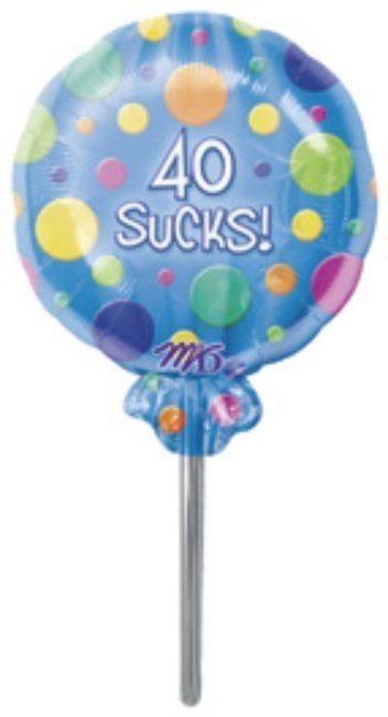 40 Sucks! Mylar Balloon