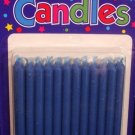 Blue Birthday Candles (24) - Party Supplies