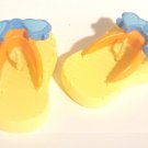 Yellow Flip Flop Candles (1 pair) - Beach Themed Party Favors and Supplies