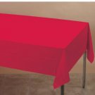 Red Plastic Table Cover