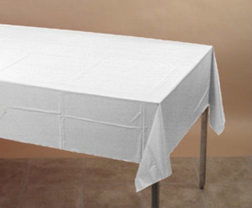 White Plastic Table Cover