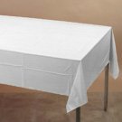 White Plastic Table Cover