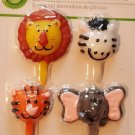 Wilton Jungle Pals Candles - Birthday Party Supplies