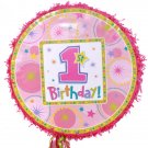 GIRLS 1st Birthday Pull String Pinata
