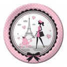 Party in Paris Dinner Plates (8) - Birthday Party Supplies