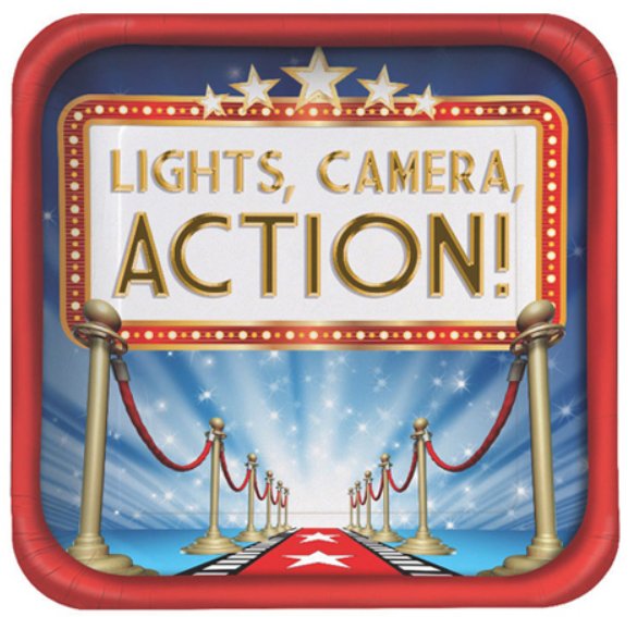 Hollywood Lights Dinner Plates - Party Supplies