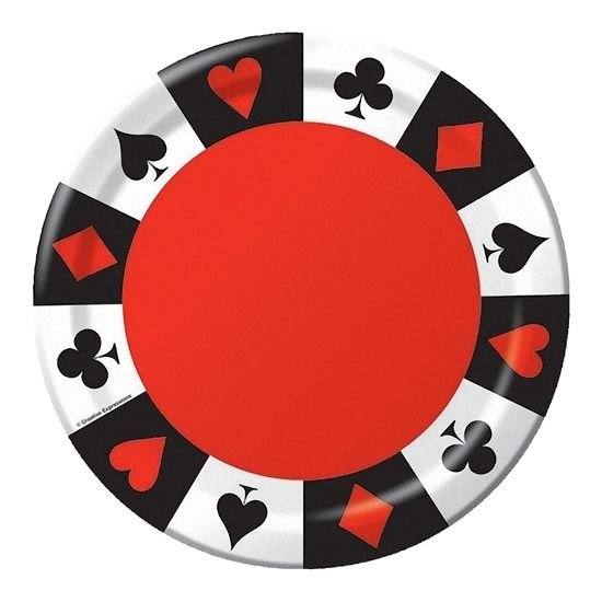 Card Night Dessert Plates