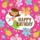 Pink Luau Fun HAPPY BIRTHDAY Luncheon Napkins - Birthday Party Supplies
