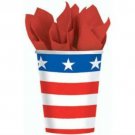 Stars & Stripes Patriotic Cups (8) - Patriotic Party Supplies