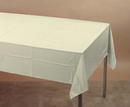 Ivory Plastic Table Cover