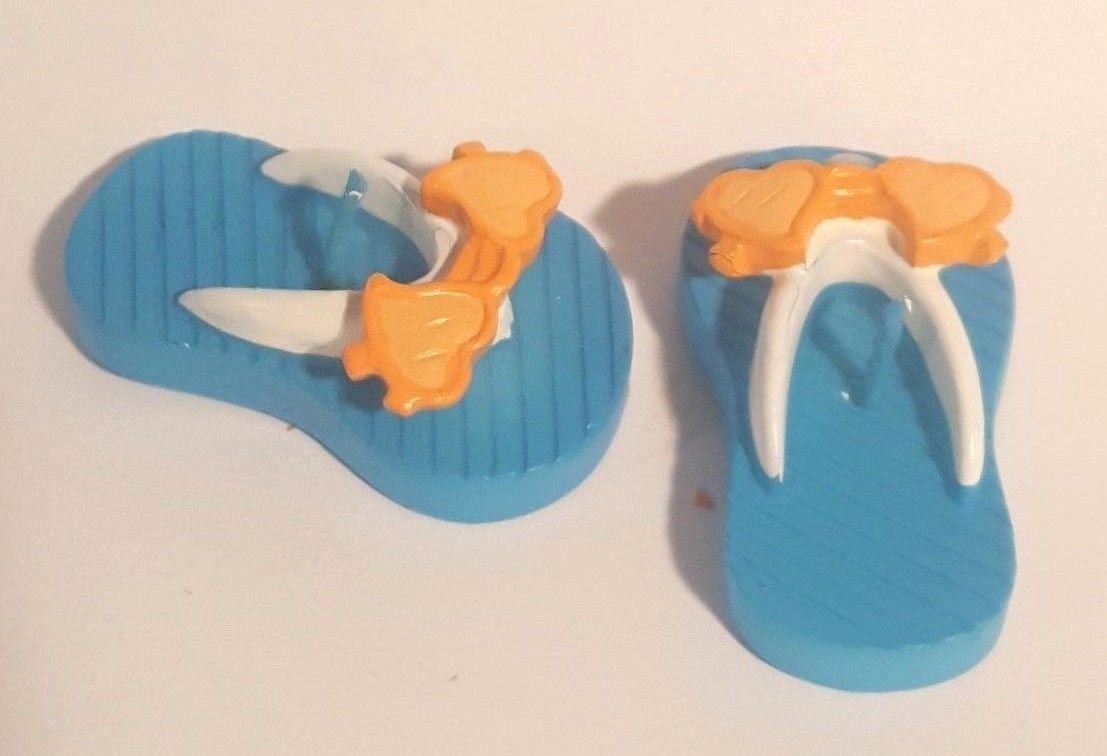 Blue Flip Flop Candles (1 pair) - Beach Themed Party Favors and Supplies