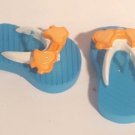 Blue Flip Flop Candles (1 pair) - Beach Themed Party Favors and Supplies