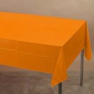 Sunkissed Orange Plastic Table Cover