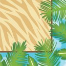 Safari Adventures Beverage Napkins (16) - Birthday Party Supplies