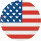Stars & Stripes Dessert Plates (12) - Patriotic Party Supplies
