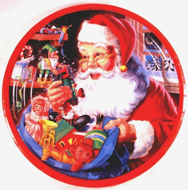 Santa's Workshop Dinner Plates - Party Supplies