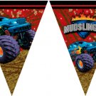 Mudslinger Monster Truck Flag Banner - Birthday Party Supplies