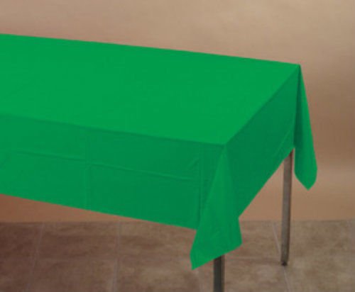 Emerald Green Plastic Table Cover