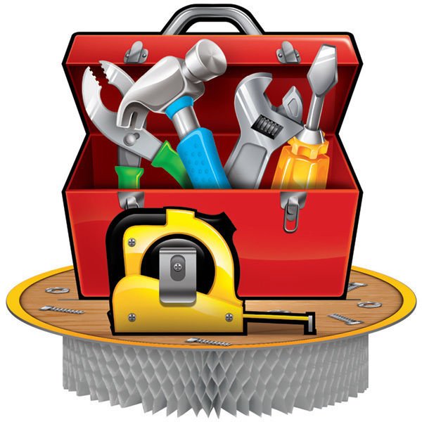 Handyman Party Centerpiece