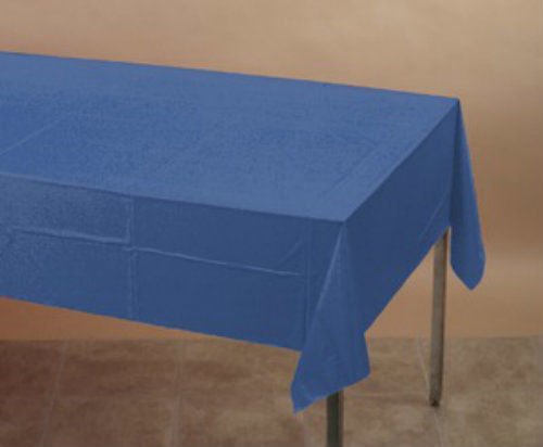 True Blue Plastic Table Cover