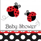 Ladybug Fancy Lunch Napkins - Baby Shower Party Supplies
