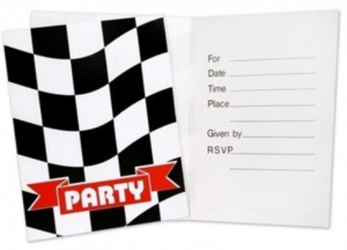 Checkered Flag Party Invitations