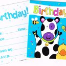 Barnyard Celebration Invitations (8) - Birthday Party Supplies