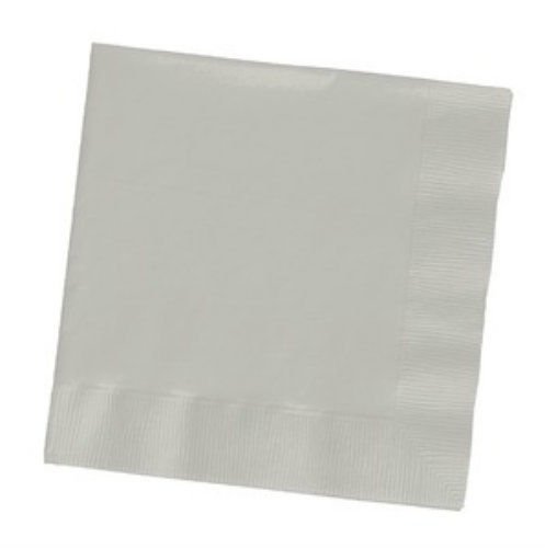Silver Beverage Napkins (50)